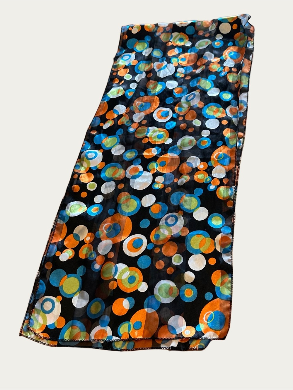 Funky Circular Designs Super Psychedelic Trippy Vibes Rectangular Scarf